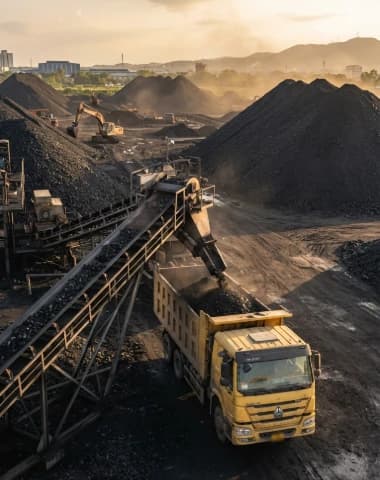 Bãi tập kết than sẵn sàng cung ứng